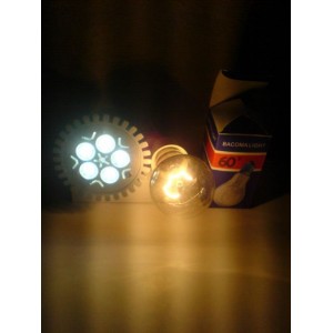 E27 5W balta LED lemputė