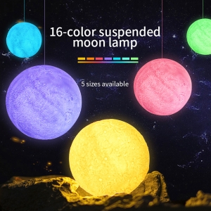 Pastatoma LED lempa "Šviečiantis mėnulis"