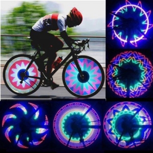 32 LED dviračio rato lempa "Nuostabios nakties spalvos"