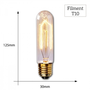 Dekoratyvinė lemputė "Edison" (E27, T10)