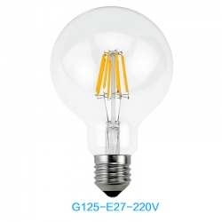 Šviesos diodų filamentinė lempa "Edison" (E27, G125)
