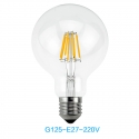 Šviesos diodų filamentinė lempa "Edison" (E27, G125)
