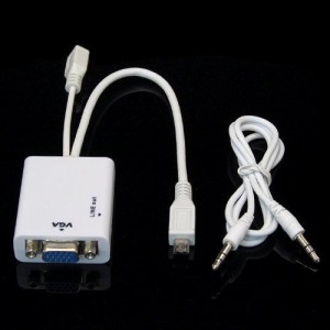 Micro USB MHL To VGA + Audio 11 pin