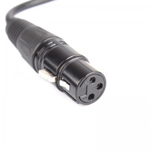 3 kontaktų XLR į RCA kabelis