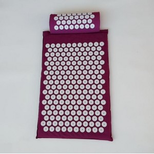 Akupunktūrinis jogos kilimėlis su pagalve "Stresui ne"