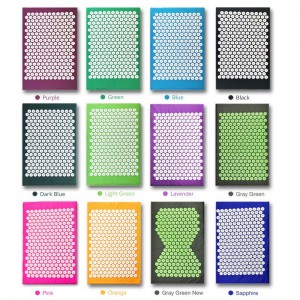 Akupunktūrinis jogos kilimėlis su pagalve "Stresui ne 6"