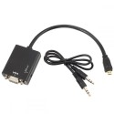 Micro HDMI į VGA su audio jungtimi