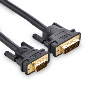 DVI į VGA kabelis (2 m, aukštos kokybės)
