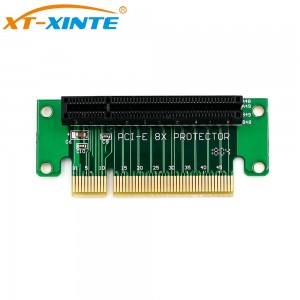 PCI Express 8X 90º plokštė "Green edition 2" (lizdas)