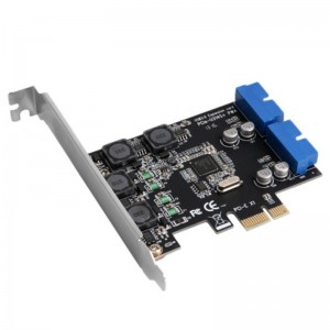 PCI Express į USB 3.0 plokštė "Black Edition Pro Dual" (vidinės