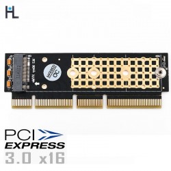 M.2 į PCI-E 3.0 X16 plokštė "Black edition Pro" (NVME, NGFF