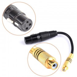 3 kontaktų XLR į RCA kabelis