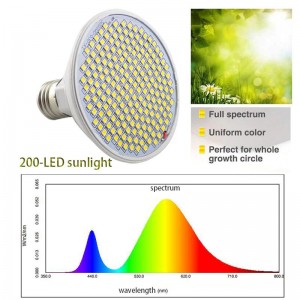 200 LED lempa augalams "Sunlight Pro"