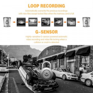Vaizdo registratorius automobiliui "Mirror Deluxe Pro 3" (1080P)