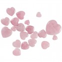Dekoratyvinis puošybos elementas "Rožinė širdelė" (2.5 cm)