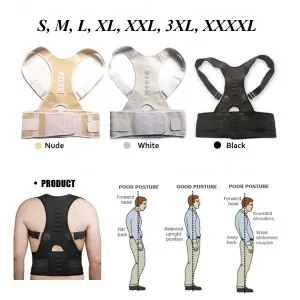 Šildantis magnetinis pečių laikysenos korektorius / liemenė "Tiesumas"