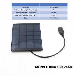 Saulės modulis "Solar Power USB" (6 V 333 mA 2 W)
