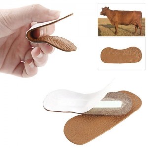 2Pair/Lot Foot Care Heel Pads Cushion Cowhide Leather Back of