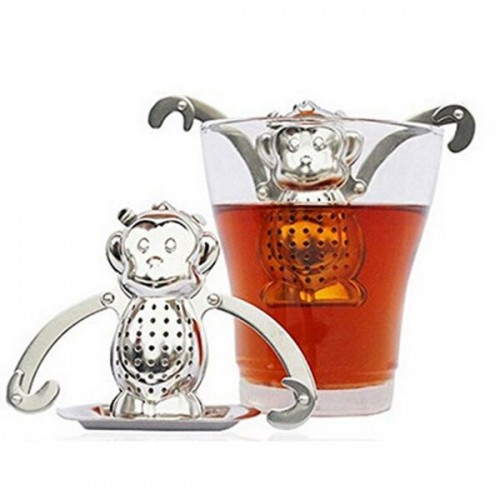 Plieninis arbatos sietelis "Beždžioniukė"