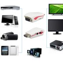 1080P HDMI į VGA vaizdo keitiklis adapteris + USB maitinimo