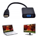 HDMI į VGA keitiklis adapteris su USB audio laidu (baltas)