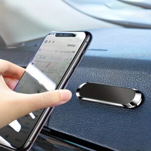 Karštas magnetinis mini skylėtas juostelės lipdukas prietaisų skydeliui, stiprus magnetinis automobilinis telefono laikiklis