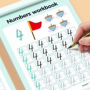 48 puslapių skaičių 0–100 praktikos knyga, rašto praktikos knyga, matematikos mokymosi sąsiuvinis, kūrybinga spalvinimo nuotykių knyga, matematika namų darbams, lavina rašymo įgūdžius, atgal į mokyklą reikmenys, Velykų, Kalėdų dovana