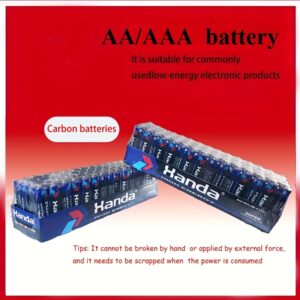 18 vnt. AA/AAA baterijos, 1,5 V anglies baterijos, saugios ir patvarios, tinkamos pulteliams, žadintuvams, žaislams ir kt., būtinas namų ūkio daiktas, idealus mažų prietaisų maitinimo šaltinis, kompaktiškas dydis, ilgas veikimo laikas, pagamintos iš aukštos kokybės baterijų elementų, tinkamos biuro
