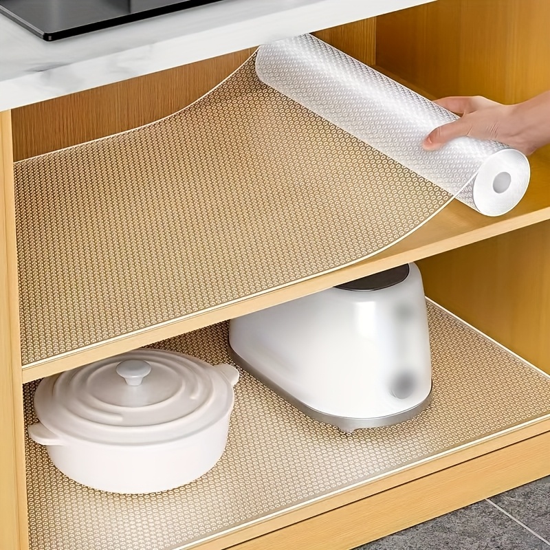 2 ritinėliai baltos spalvos plaunamos aliejui atsparios neslystančios stalčių įklotai - 30.0 cm x 100.0 cm, EVA medžiaga, idealiai tinka spintelėms, stalčiams ir batų lentynoms, lentynų įklotai, šaldytuvo kilimėliai, lentynų uždangalai, dryžuoti virtuvės stalčių ritinėliai, skaidrūs šaldytuvo kilimėliai