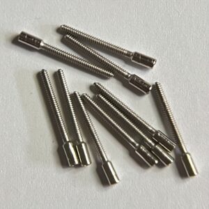 10 vnt. 0,9 mm x 0,9 mm laikrodžio mechanizmo rankenėlės