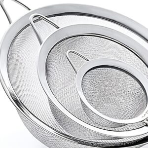 3vnt Nerūdijančio Plieno Tinklelis Sietas su Skylės Kaušelis, Daugiafunkcis Virtuvės Sietas, Efektyviai Filtruojantis Miltus, Sultis, Laisvas Lapų Arbata ir Daržovių Makaronai, Patvarus ir Lengva Valyti, Tinkamas Maisto Paslaugoms Viešbučių Valgykloje Karštasis Puodas
