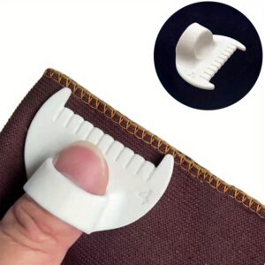1/2 vnt. Paprastų Siuvimo Įrankių Rinkinys - Patvarūs Plastikiniai Krašto Dygsnio Užrakta ir Siuvimo Įrankiai Pradedantiesiems bei Vyresniems Žmonėms, Atstumas 4mm ir 3mm, Puikiai Tinka "Pasidaryk pats" Rankiniams Siuvinėjimui, Siuvimo Priedai | Ergonomiškas Dizainas | Lygi Paviršius
