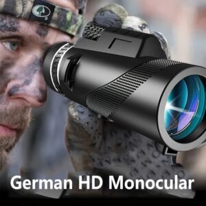 8X42 HD nešiojamas monokulinis teleskopas, žaliai dengtas objektyvas, galingas ir aukštos kokybės monokulinis teleskopas, tolimojo nuotykio didelio didinimo plačiakampis atviras vaizdas, tinkamas stovyklavimui, kelionėms, paukščių stebėjimui, žygiams ir trekingui, geriausia dovana šeimai ir draugams