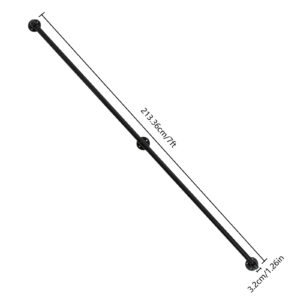 IAGG Laiptų Turėklai, 213,36 cm Metaliniai Laiptų Turėklai, Pramoniniai Turėklai, Laiptų Turėklai, Laiptų Vamzdžių Turėklai, Neslystantys Laiptų Turėklai Vidiniam ir Lauko Naudojimui
