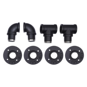 Modernus turėklas 3.66 metro ilgio, montuojamas ant sienos, laiptų turėklas, galvanizuotas geležies turėklas, juodas