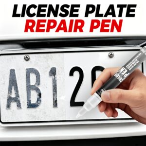 IFUBO Nuolatinis žymeklis, tinkamas automobilio taisymo rašikliui - Vandens pagrindo rašalas valstybinio numerio taisymui, išblukusioms raidėms, plastikiniams paviršiams, mygtukams ir automobilio kėbulo atkūrimo įrankiui, kompaktiškas žymeklis „pasidaryk pats“, greitiems taisymams, kasdieniams