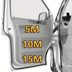 15 m/10 m/5 m automobilio durų sandarinimo juosta su itin dideliu D formos dizainu, naudojama kaip automobilio durų atsparumo smūgiams guminis sandariklis. Neperdavanti, pagaminta iš kitų gumos medžiagų