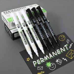Permanentiniai žymekliai plonu galiuku, 2.0 mm linijos plotis, greitai džiūstantys, didelio padengimo, neišleidžiantys, skirti įvairiems paviršiams grafiti rašymui, žymėjimui, juodi balti