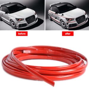 „Diycar“ itin tvirta lipni raudona PVC juosta nuo įbrėžimų – skirta automobilio kėbului, tinkama durelių šonams, buferiui – lengvai klijuojama (tinka automobiliams, sunkvežimiams, motociklams)