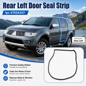 Automobilio durelių sandarinimo juostos, guminės durelių sandarinimo juostos, skirtos Mitsubishi Pajero Montero Sport 2013 2014 2015 2016 2017 5725A329 5755A337