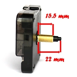 22 mm ašis (15.5 mm sriegis)