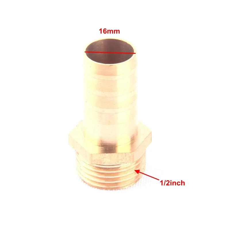 Žalvarinė jungė "Aukščiausia kokybė" (1/2 colio į 16 mm) 10 vnt.