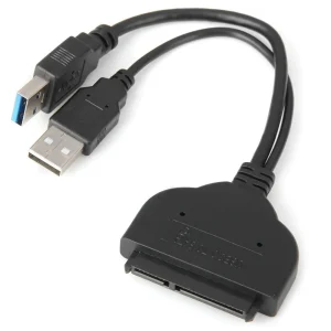 USB 3.0 į SATA adapteris (2.5" HDD + 5V papildomas maitinimo