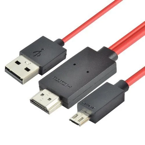 MHL Micro USB, HDMI į USB kabelis 5-pin