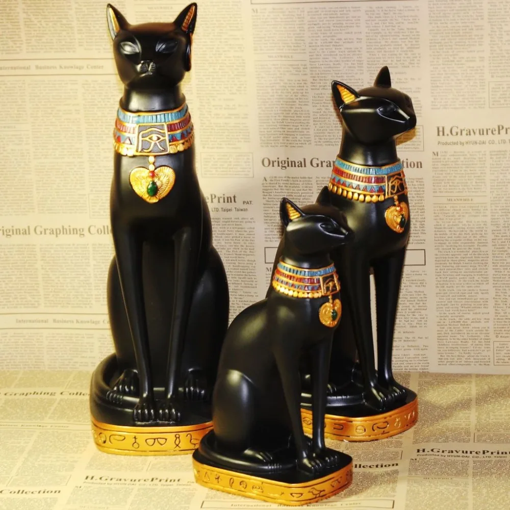 Skulptūra "Egiptietiškas katinas nuostabusis" (22 cm)