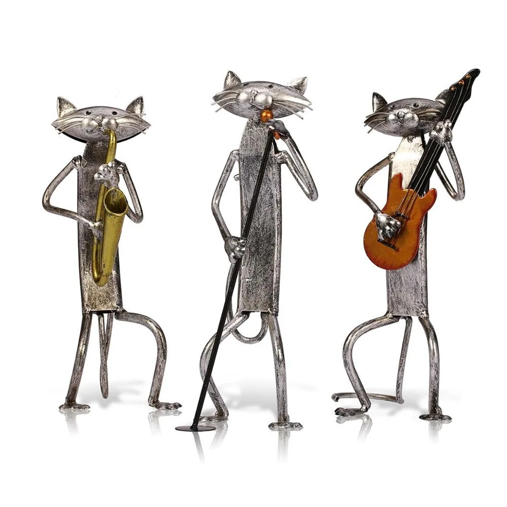 Metalinė figurėlė "Grojantis katinas 2"