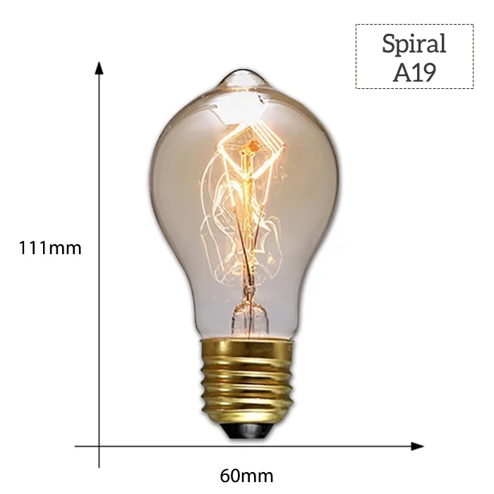 Dekoratyvinė lemputė "Edison" (E27, A19)
