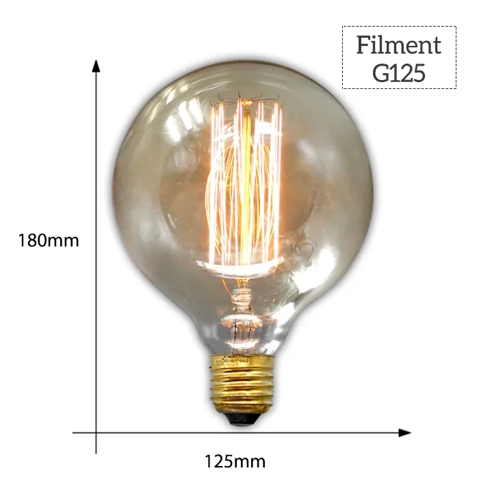 Dekoratyvinė lemputė "Edison" (E27, G125)