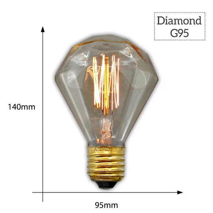 Dekoratyvinė lemputė "Edison" (E27, G95)
