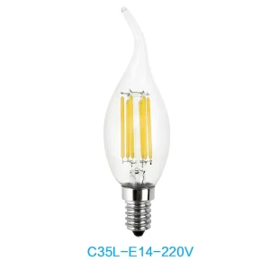 Šviesos diodų filamentinė lempa "Edison" (E14, C35L)